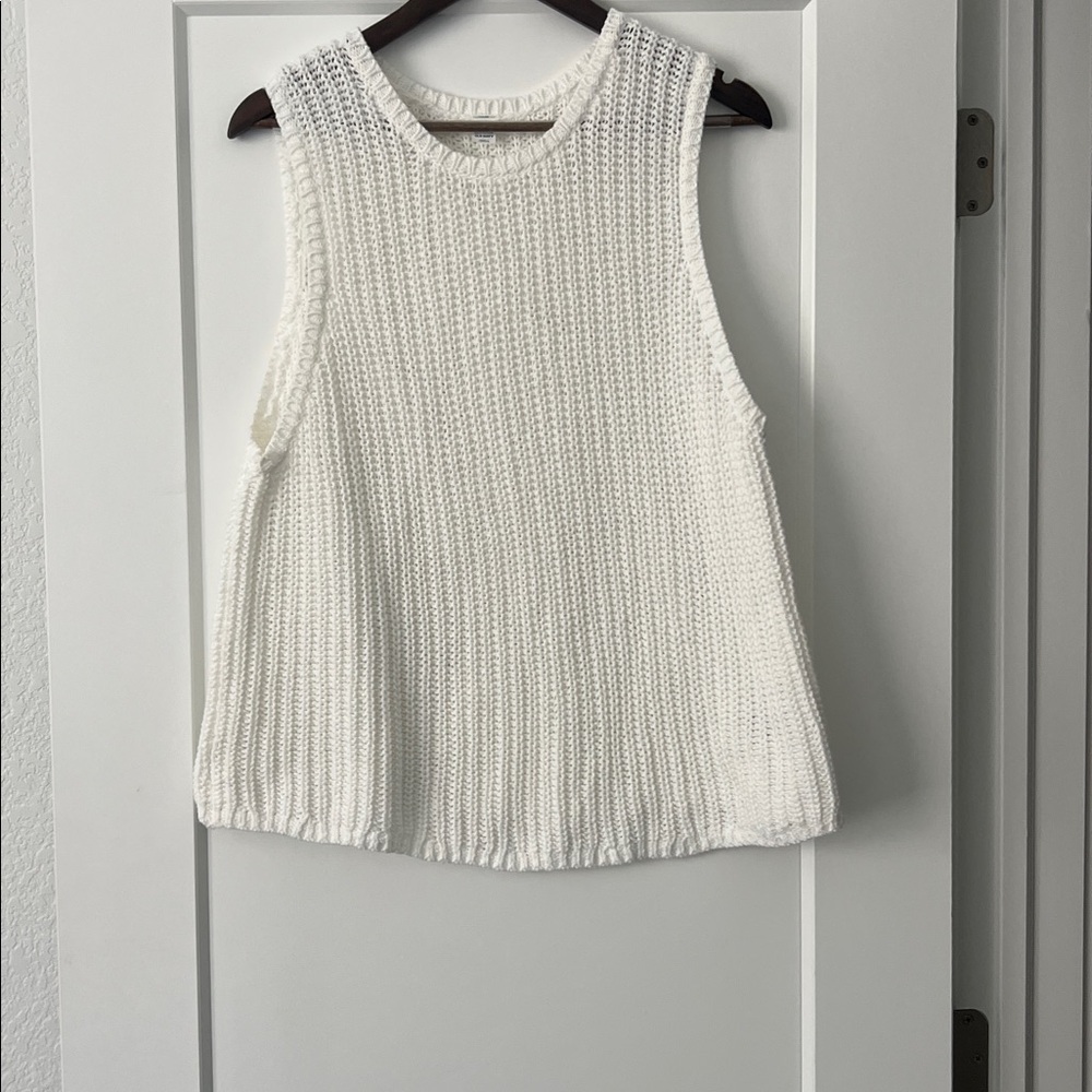 Old Navy White Knit Tank